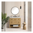 bathroom vanity sets James Martin Vanity Light Natural Oak Modern Farmhouse, Transitional