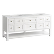 60 inch vanity cabinet only James Martin Vanity Bright White Modern Farmhouse, Transitional