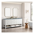 quality bathroom cabinets James Martin Vanity Bright White Modern Farmhouse, Transitional
