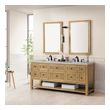 best rated bathroom vanities James Martin Vanity Light Natural Oak Modern Farmhouse, Transitional