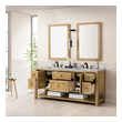 best rated bathroom vanities James Martin Vanity Light Natural Oak Modern Farmhouse, Transitional