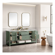 bathroom vanity with sink 60 inch James Martin Vanity Smokey Celadon Modern Farmhouse, Transitional