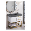 toilet and sink units for small bathrooms James Martin Vanity Glossy White Modern