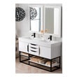 custom bathroom countertops James Martin Vanity Glossy White Modern