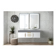small wood bathroom vanity James Martin Vanity Glossy White Modern