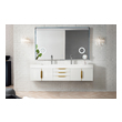 black 30 inch bathroom vanity James Martin Vanity Glossy White Modern
