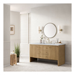 white small bathroom cabinet James Martin Vanity Light Natural Oak Contemporary/Modern, Modern Farmhouse.Transitional