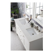 small vanity unit with basin James Martin Vanity Bright White Transitional