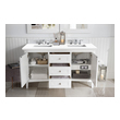 90 inch double sink bathroom vanity top James Martin Vanity Bright White Transitional