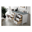 small vanities for small bathrooms James Martin Vanity Bright White Transitional