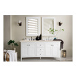 small bathroom vanity without sink James Martin Vanity Bright White Transitional