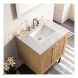double bathroom vanity with storage tower James Martin Cabinet Light Natural Oak Boho, Contemporary/Modern
