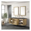 small bathroom sink unit James Martin Vanity Light Natural Oak Boho, Contemporary/Modern