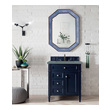 double vanity with storage tower James Martin Vanity Victory Blue Transitional