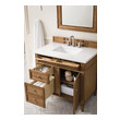 antique oak bathroom vanity James Martin Vanity Saddle Brown Transitional