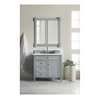 double vanity with storage tower James Martin Vanity Urban Gray Transitional