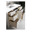 30 in bathroom vanity with drawers James Martin Vanity Bright White Transitional