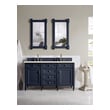 antique vanity unit with basin James Martin Vanity Victory Blue Transitional