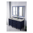 small bathroom vanity with sink ideas James Martin Vanity Victory Blue Transitional