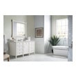 rustic bathroom vanity with sink James Martin Vanity Bright White Transitional