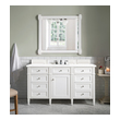 double bathroom sink James Martin Vanity Bright White Transitional