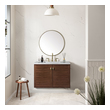 vanity sink and toilet set James Martin Vanity Mid-Century Walnut Mid-Century Modern