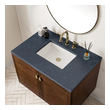 60 inch floating bathroom vanity James Martin Vanity Mid-Century Walnut Mid-Century Modern