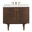 bathroom vanity with drawers only James Martin Vanity Mid-Century Walnut Mid-Century Modern