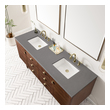 beige bathroom vanity James Martin Vanity Mid-Century Walnut Mid-Century Modern
