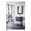 quartz countertops for bathrooms James Martin Vanity Modern Gray Glossy Transitional