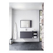 shabby chic bathroom cabinet James Martin Vanity Modern Gray Glossy Transitional