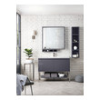 60 inch single sink bathroom vanity James Martin Vanity Modern Gray Glossy Transitional