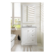 modern white oak bathroom vanity James Martin Vanity Bright White Modern