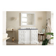 cherry wood bathroom cabinets James Martin Vanity Bright White Modern
