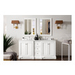 two vanities side by side James Martin Vanity Bright White Modern