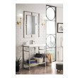 bathroom double sink cabinets James Martin Console Brushed Nickel Modern