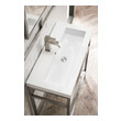 bathroom double sink cabinets James Martin Console Brushed Nickel Modern