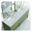 60 inch single bathroom vanity James Martin Vanity Pebble Oak Modern