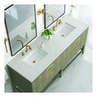60 inch vanities with one sink James Martin Vanity Pebble Oak Modern