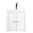 bathroom cabinet collections James Martin Vanity Glossy White Modern, Transitional