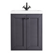 bathroom vanity with sink 30 inch James Martin Vanity Mineral Gray Transitional