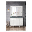 small bathroom vanity with drawers James Martin Vanity Glossy White Traditional, Transitional