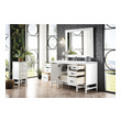 bathroom small vanity with sink James Martin Vanity Glossy White Traditional, Transitional