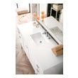 custom made bathroom vanity James Martin Vanity Glossy White Traditional, Transitional