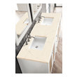 oak double sink vanity James Martin Vanity Glossy White Traditional, Transitional