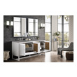 bathroom sink cabinet 30 inch James Martin Vanity Glossy White Traditional