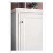 bathroom vanity ideas double sink James Martin Vanity Glossy White Traditional, Transitional