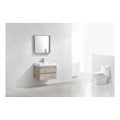 single sink bathroom vanity 30 inch KubeBath Nature Wood