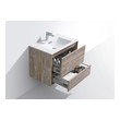 vanity units with sinks KubeBath Nature Wood