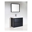 good quality bathroom vanities KubeBath Black